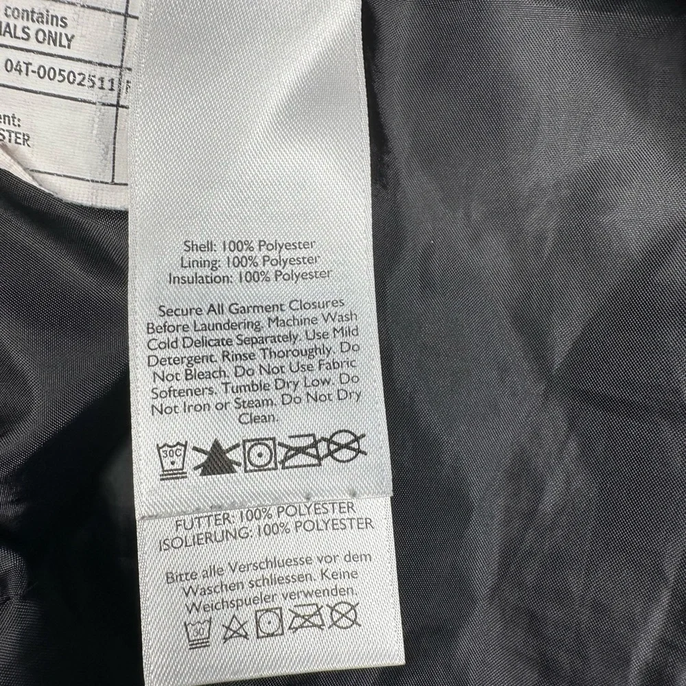 Eddie Bauer Quilted Vest Women’s Large Black Lightweight Zip‎ Up